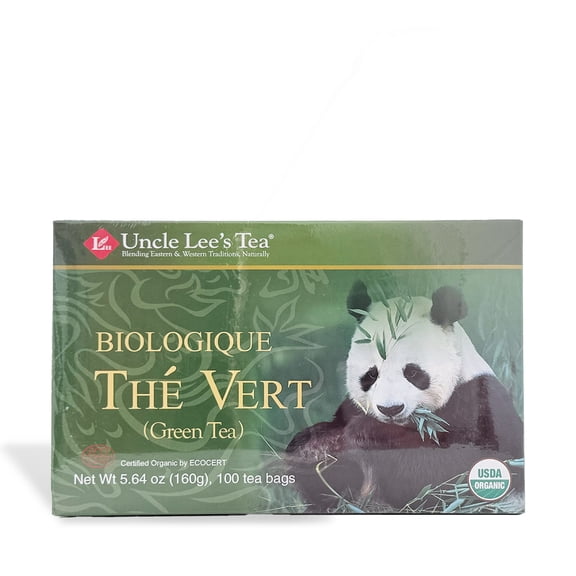 Uncle Lee's Organic Green Tea Bags - USDA Certified