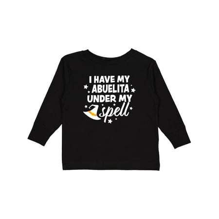 

Inktastic I Have My Abuelita Under My Spell with Cute Witch Hate Gift Toddler Boy or Toddler Girl Long Sleeve T-Shirt
