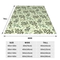 thumbnail image 3 of Balery Green Snake Manta de Felpa Suave y Acogedora – Cobija de Franela Aterciopelada para Cama, Lavable y Cálida para Sofá, Mascotas, Transpirable-40"x30", 3 of 7