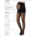 thumbnail image 2 of Sheer Maternity Pantyhose with Polka Dots | Patterned Pregnancy Tights | S, M, L, XL | Black | 20 DEN | Made in Italy (M, Black), 2 of 3