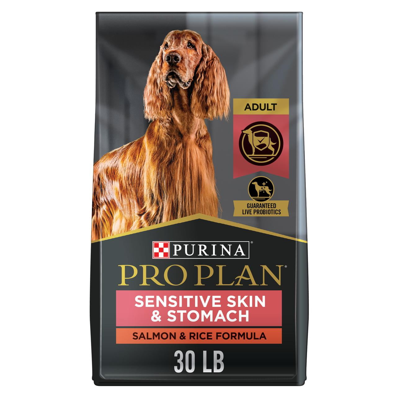 Photo 1 of Purina Pro Plan Sensitive Skin Dog Food for Sensitive Stomachs, Salmon and Rice Formula - 30 lb. Bag best by feb 2023