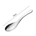 thumbnail image 6 of Stainless Steel Soup Spoon High Grade Burr-free Handle Rust-proof Table Dinner Spoon Comfortable Ladle Spoon for Home Kitchen, 6 of 7