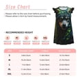 thumbnail image 3 of Fotbe Realistic Style Colorful Wolf A Vestido de Dormir para Niñas de 3 a 10 Años, Mangas Cortas, Estilo Princesa, Pijama Camisón con Mangas Voladas-X-Large, 3 of 6