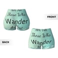 thumbnail image 5 of Qekee Not All Those Who Wander Are Lost1 Women Workout Shorts, Sports shorts, Scrunch Butt Lifting Gym Shorts, Breathable Soft - Large, 5 of 9
