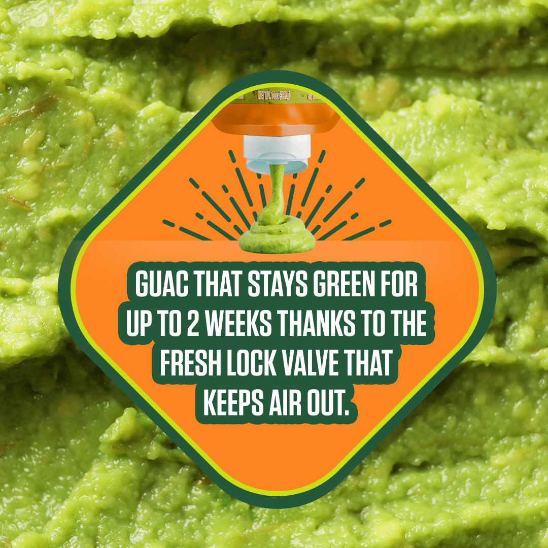 AVOFRESCO Authentic Guacamole 14 oz Squeeze - No Preservatives - Quick, Easy & No Mess!
