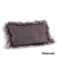 thumbnail image 4 of Saro Lifestyle 100% Wool Mongolian Lamb Fur Poly Filled Throw Pillow, 4 of 5
