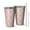 Pink Christmas Santa, variant on 16oz Tumblers Orange and Black Plaid Christmas Snowflake Pattern Stainless Steel Vacuum Insulated Double Wall Travel Tumbler Cups Mug with Lid and Straw,Cleaning Brush for Coffee,Tea