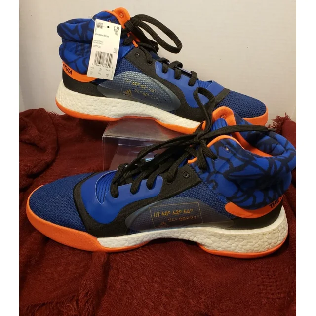 NEW Ad-id-as Marquee Boost Blue Orange Basketball Shoes (G27738) Men's Size 15