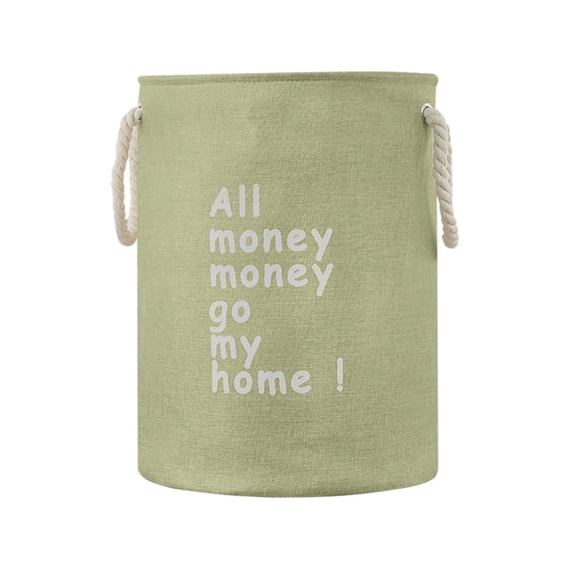 Xihbxyly Cesta de Lavandería de Lino y Algodón, Organizador de Almacenamiento Plegable, Multiusos para Ropa y Textiles Del Hogar, Ligera y Duradera, para Sala de Estar y Dormitorio, Tamaño 35 X 35 X