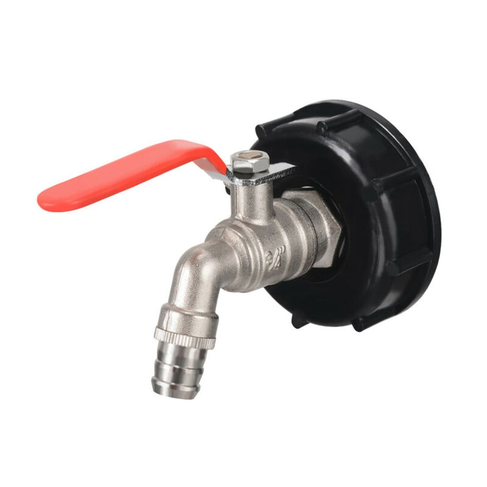 IBC Adapter W/ Drain Ball Valve For 1000 Liter Container Tank 3/4 Inch,S60*6 