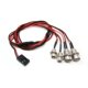 thumbnail image 1 of FELTECHELECTR Kit de luces LED para coche o camión RC, 2 luces blancas y 2 luces traseras LED superbrillantes de 4 LED, 1 of 5