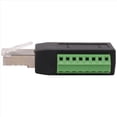 thumbnail image 2 of Conector de Terminal de Tornillo RJ45, Conector Macho Sin Soldadura RJ45 A Adaptador de Bloque de Terminales de 8 Pines para Ethernet Cat5/6/7 AV, 2 of 8