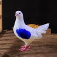 thumbnail image 3 of Modelo de paloma artificial, estatua de paloma, pájaro artificial realista, modelo de pájaro de plumas artificiales para patio de casa al aire libre, 3 of 8