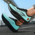 thumbnail image 5 of [Carbon Running Shoes] True Carbon Tech Low-Top Running Shoes | Breathable Athletic Sneakers with EVA Cushioning, Stability Support & Vibrant Turquoise/Black Design for Men & Women, All-Season Train, 5 of 9