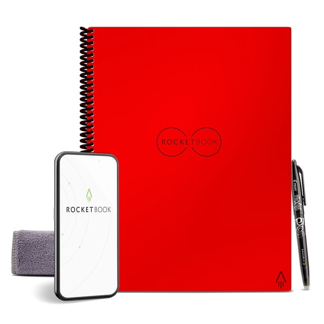 Cuaderno Rocketbook Core Carta 22x28 cm Reutilizable Rojo