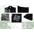 thumbnail image 5 of HAPPY BAY Men's Summer Button Down Shirt Aloha Short Sleeve Stylish Tops Vacation Cruise Holiday Hawaiian Shirt For Mens M Solid, Black, 5 of 5