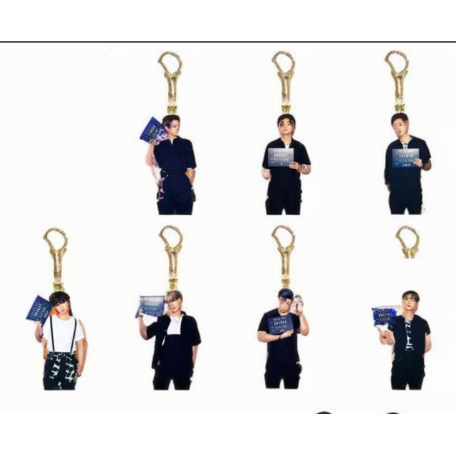 (Bulletproof Youth League) Set of 7 Anime Wind Breaker Acrylic Keychain Pendant Key Chain(are no group photos available)