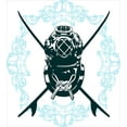 thumbnail image 3 of Ambesonne Underwater Duvet Cover Set, Odd Myst Surf Sign, Queen, Dark Petrol Blue Blue, 3 of 3