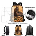 thumbnail image 5 of Uorisanigo Sunflower Horse 17 inch School Backpack Bag for Boys Girls Multifunctional Preschool Travel Bag Kindergarten Schoolbag Nursery Bags with Adjustable Padded Straps, 5 of 6