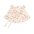 thumbnail image 3 of HAOTAGS Baby Toddler Bucket Hats, Breathable Sun Protection Fisherman Hat with Bowknot Chin Strap Printed Summer Cap Beige Size 1T, 3 of 8