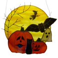 thumbnail image 3 of Ounissouiy Decoración de Halloween, colgante colgante, calcomanía para el hogar, patrones de calabaza, accesorios para festivales, suministros de Kits de decoración para fiestas Naranja Ounissouiy HA043629-01, 3 of 6