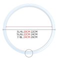 thumbnail image 3 of Replacement Clear Silicone Rubber Gasket Home Pressure Cooker Seal Ring, 3 of 3