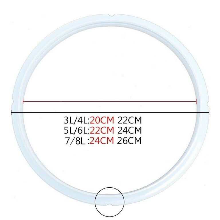 Pressure Cooker Gasket Seal Rubber - Clear Silicon