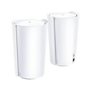 TP-Link - Deco X90 (2-pack) AX6600 Whole Home Mesh Wi-Fi 6 System - White