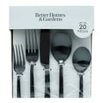 thumbnail image 4 of Cubiertos Better Homes & Gardens de Acero Inoxidable Negro 20 Piezas, 4 of 4