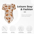 thumbnail image 6 of Naloa Cartoon Women's Short-Sleeved Onesie, One-Piece Swimsuit for Parties, dates, clubs - Small, 6 of 9
