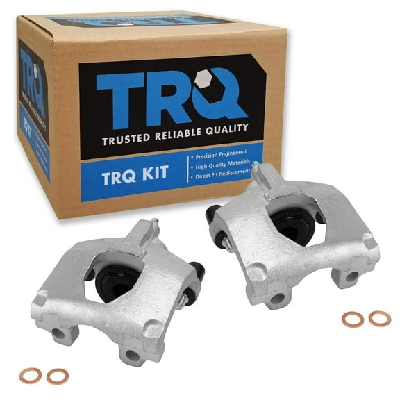 TRQ Rear Brake Caliper Set Compatible with 2001-2007 Chrysler Town & Country Dodge Caravan Grand Caravan
