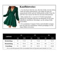 thumbnail image 5 of Vestido de mujer, vestido de encaje, escote en V, botones, manga larga, vestidos casuales, 5 of 5