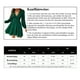 thumbnail image 5 of Vestido de mujer, vestido de encaje, escote en V, botones, manga larga, vestidos casuales, 5 of 5