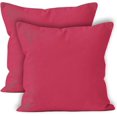 thumbnail image 1 of Cushion Covers 2pc Set (50 X 50 Cm) - Sunbeam Yellow - Solid Dyed Cotton Canvas, 1 of 5