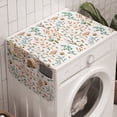 thumbnail image 1 of Botanical Washing Machine Organizer, Soft Toned Meadow Blooms and Herbs Composition Season Flourish Yard, Anti-slip Fabric Top Cover for Washer and Dryer, Seafoam Coral Pale Brown, by Ambesonne, 1 of 1