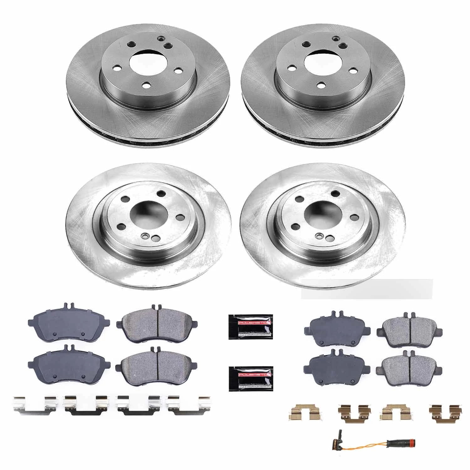 PowerStop Front and Rear Stock Replacement Brake Pad and Rotor Kit Fits: MERCEDES-BENZ Select Models KOE6926