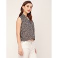 thumbnail image 3 of Moomaya Sleeveless Tie Up Neck Cotton Top - Women's Trendy Tie Up Neck Top, 3 of 9