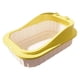 thumbnail image 1 of Arenero para gatos con laterales altos, inodoro para gatitos, caja de arena para gatos, bandeja sanitaria para gatos Amarillo, 1 of 9