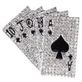 thumbnail image 1 of Shisuyan Playing Card Shape Brooch With Rhinestone Decor Unisex Breast Pin Lapel Pin Clothing Accessory, 1 of 8