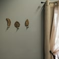 thumbnail image 6 of Zeckos Gold Cast Iron Tropical Leaf Wall Décor Hooks Set of 3, 6 of 8