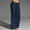 Dark Blue womens pants, variant on Gifts Usmixi Womens Plus Size Long Pants Casual Solid Drawstring High Waist Loose Straight Leg Trousers Comfy Breathable Cotton Linen Pants with Pocket Coffee XXXXL
