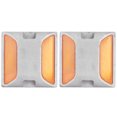 thumbnail image 1 of Dos marcadores de pavimento amarillos para una mejor visibilidad 2 piezas de marcadores de carretera de aluminio reflectantes, 1 of 8