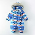 thumbnail image 2 of Tqyyweavej Toddler Snowsuit Baby Boys Girls One Piece Winter Outfit Infant Ski Suit Thick Fleece Coat Hoodies Warm Jumpsuit 24M-5T, 2 of 9