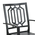 MF Studio Set of 2 Outdoor Patio Dining Chairs, AllWeather Metal