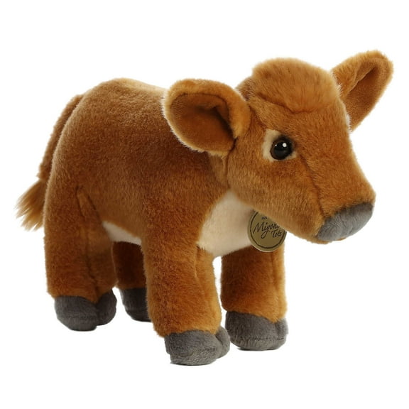 Aurora - Medium Brown Miyoni Tots - 9.5" Jersey Calf - Adorable Stuffed Animal
