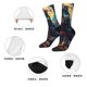 thumbnail image 5 of Balery Starry Sky Moon Wolf Leader Calcetas Largas con Estampado para Hombre y Mujer – Suaves y Transpirables, Talla Única (US 5-11), 5 of 6