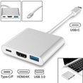 thumbnail image 3 of Adaptador YONGSHENG 3 en 1 Tipo C Hdmi Usb 3.0 4K de Aleación de Aluminio, 3 of 4