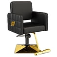 thumbnail image 2 of Baasha Premium Gold Salon Chair, Thickened Cushion, 330 lbs Capacity, 360° Swivel, 2 of 8