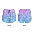 thumbnail image 4 of Disketp Multicolor Glitter Print Women's Shorts Workout Shorts for Athletic Gym Running Shorts with Phone Pockets, 4 of 8