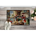thumbnail image 2 of Carolines Treasures DAC3722JMAT 24 x 36 in.  Basset Hound Christmas Cookies Doormat, 2 of 5